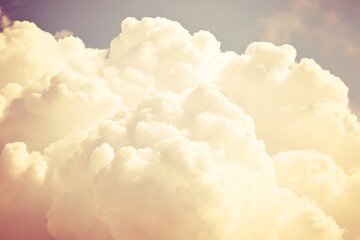 Golden clouds against a gentle sky