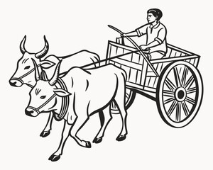 Traditional Transportation of Livestock Through The Ox Cart Era