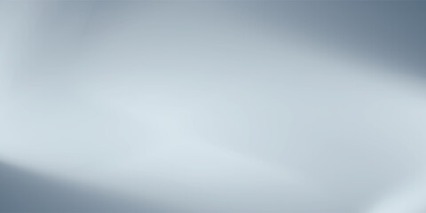 Blue white gradient abstract pattern studio background Light gives luxurious shine. Walls and floor of room sparkling, flat metal, with deep curves and dimensions. vector eps10