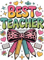 best teacher school graphic design