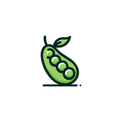 Peas icon vector