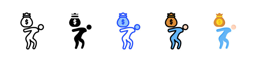 Liability Icon Collection With Multiple Styles