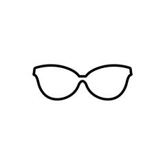 Simple black eyeglasses frame style 