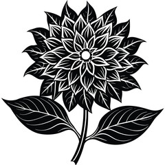 Adobe Illustrator ArtBloodroot Flower Watercolor and Ink Seamless Pattern, Vector Illustrationwork