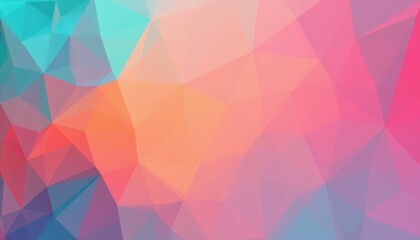 Obraz premium create a low poly style 3d rendering of an abstract geometric background featuring modern gradient colors in a low poly style