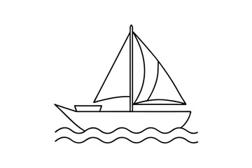 sailing ship vector