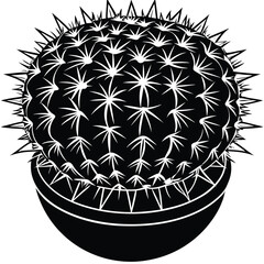 Adobe IllustratoVector illustration of a children's activity coloring book page with pictures of cactus.r Artwork