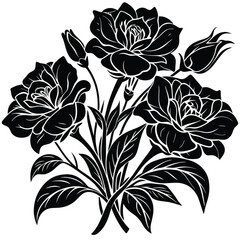 Adobe Illustratowatercolor botanical Lisianthus flowers texture template background.Elegant wedding invitation card background . Minimal hand painted Design for wedding or Valentine's Dayr Artwork