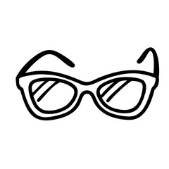 Fototapeta premium Sun Glasses Handdrawn Icon
