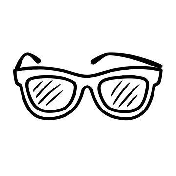Sun Glasses Handdrawn Icon