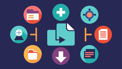 Big icon collection optimized for editing and downloading content, perfect for digital platforms offering templates, UI kits, or content creation tools