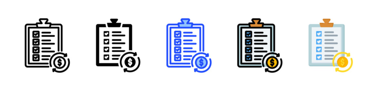Stock Buybacks Icon Collection With Multiple Styles