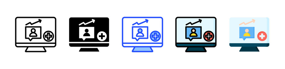 Followers Growth Icon Collection With Multiple Styles