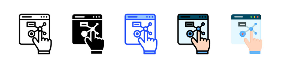 Interactive Icon Collection With Multiple Styles