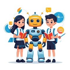 Technology in Education: Robot Helping Student