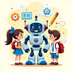 Child Learning with AI Assistant