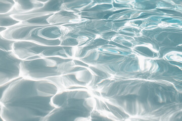 Obraz premium Abstract rippling clear blue water for background use, AI-generated