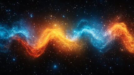 Cosmic nebula swirls in vibrant hues (1)