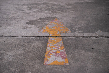 arrow on the road
