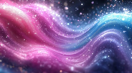 Abstract swirling colors, glittery texture