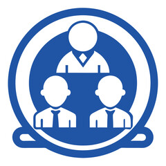 business people icon illustration isolated icon silhouette icon on white background