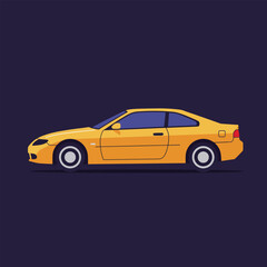 Fototapeta premium Variety of Cars - Colorful Vehicle Collection Illustration