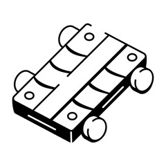 A doodle style icon of kalimbatone
