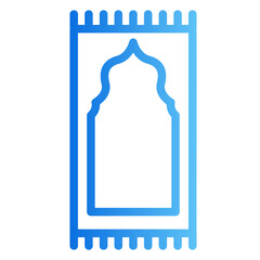 prayer mat Gradient icon
