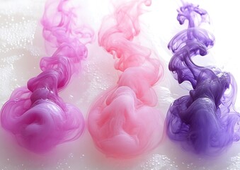 Abstract ink swirling in water