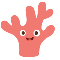 A simple vector illustration of a green fish with stripes, fins, and scales. Perfect for nature-themed designs and educational materials.