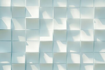 Cubes create a seamless white corporate background for modern design and branding purposes, White cubes wall Clean corporate background Seamless 3D render