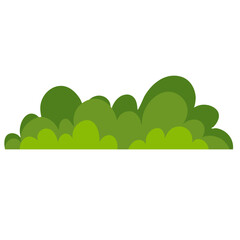 Obraz premium Simple green grass vector illustration 