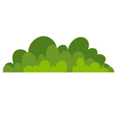 Obraz premium Simple green grass vector illustration 