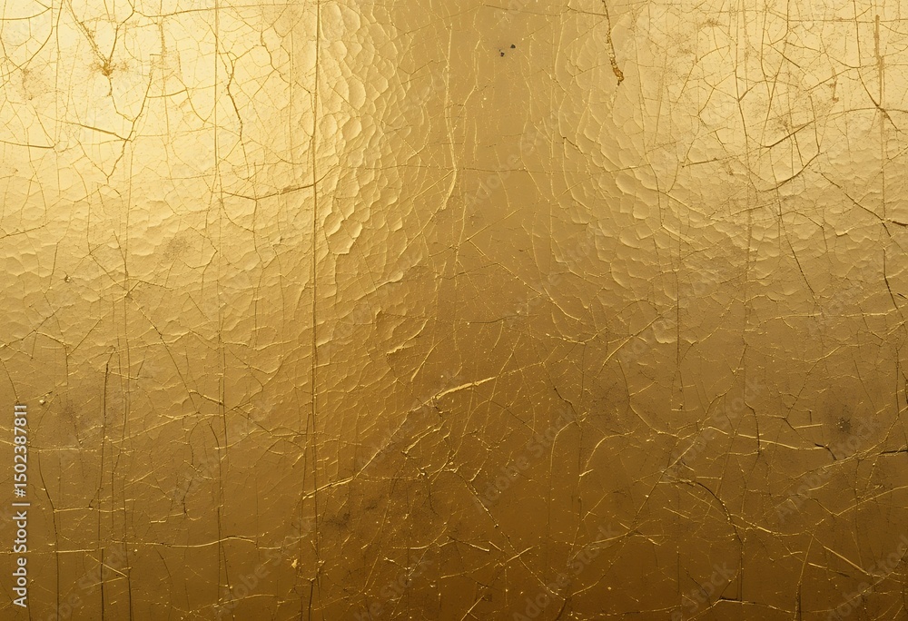 Poster abstract golden textured surface with cracked and uneven patterns creating artistic background effec