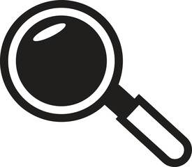 Magnifying glass icon. Search symbol isolated on transparent background, Magnifying glass vector, magnifying glass icon