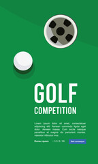Great simple golf background design for any media