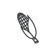 vector illustration of corn outline design.