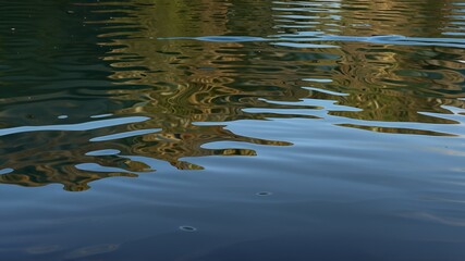 Fototapeta premium Tranquil Wavy Water Reflections Backgrounds for Relaxation, Nature, and Design Inspiration