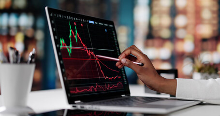 Female Stock Trader Analyzing Market Trends