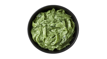 Delicious Green Pasta Recipe isolated on transparent background