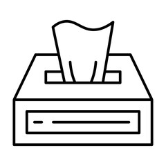 Tissue Box line icon