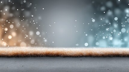 Snow - like particles over a textured surface