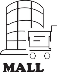 Vector architectural design plan and illustration of a house or building