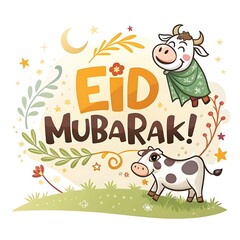 Naklejka premium Eid Ul Adha wish card 