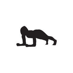 Obraz premium Senior Girls and Active Boys Exercise Silhouette Set Yoga Poses, Gym Stretches, and Rehabilitation Activities Vector Illustration for Health and Wellness Design on White Background