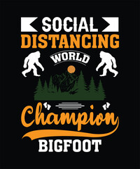 social distancing world champion bigfoot