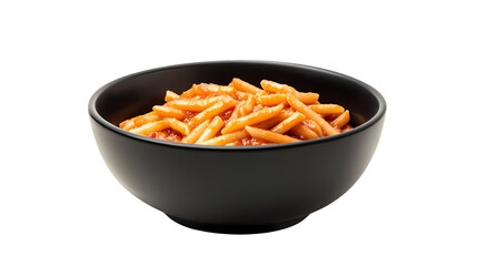 Pasta in Tomato Sauce isolated on transparent background