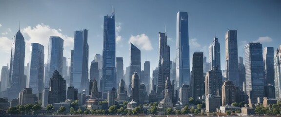 Blueprint city skyline, intricate architectural details, retro, vintage