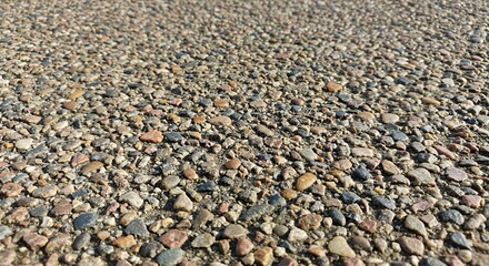 Closeup Perspective of Pebbles Showing Texture and Natural Color Variations