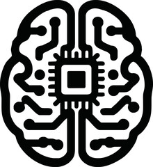 AI (Artificial intelligence)  Icon vector